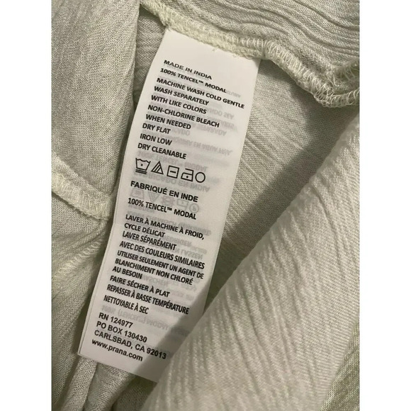 prAna Women's Anini Tunic Top Swim Coverup Celadon Misty Size Small - Picture 7 of 8